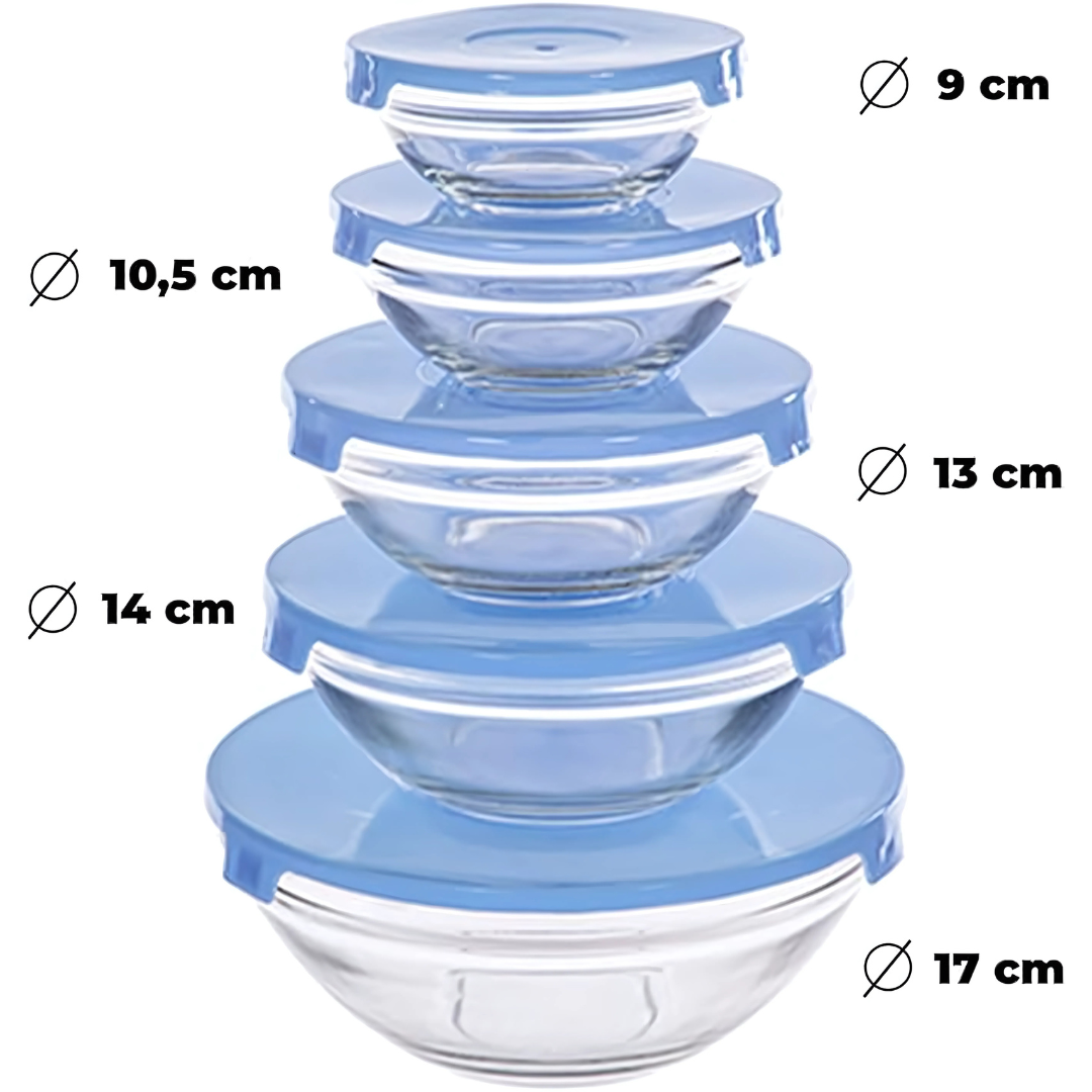 JUEGO DE 5 TAZONES PARA COCINA – Organiza, guarda y sirve con estilo