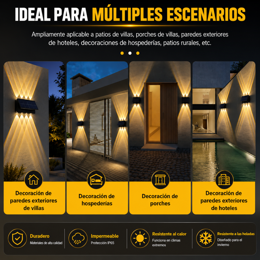 LÁMPARA SOLAR DECORATIVA (PACK X4) – Ilumina y transforma exteriores