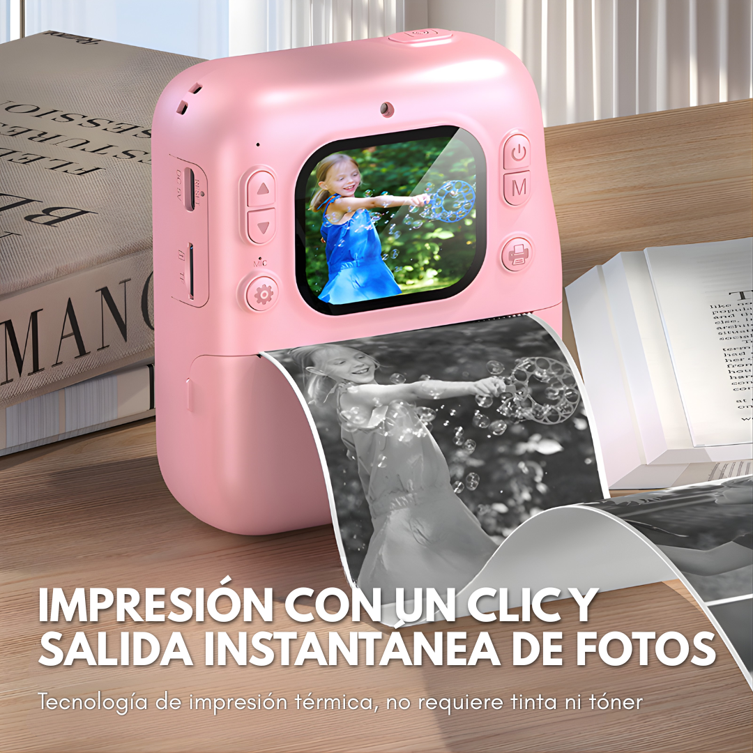 CÁMARA INSTANTÁNEA – Captura momentos únicos, imprime recuerdos y revive emociones al instante