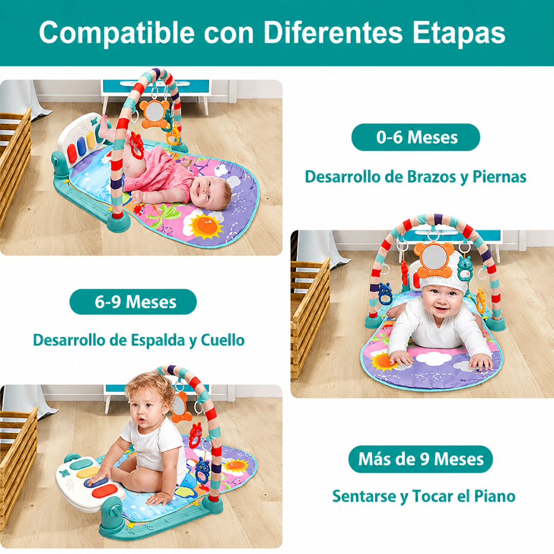 GIMNASIO PARA BEBÉS CON PIANO — Estimulación sensorial, aprendizaje temprano y diversión desde los primeros meses de vida