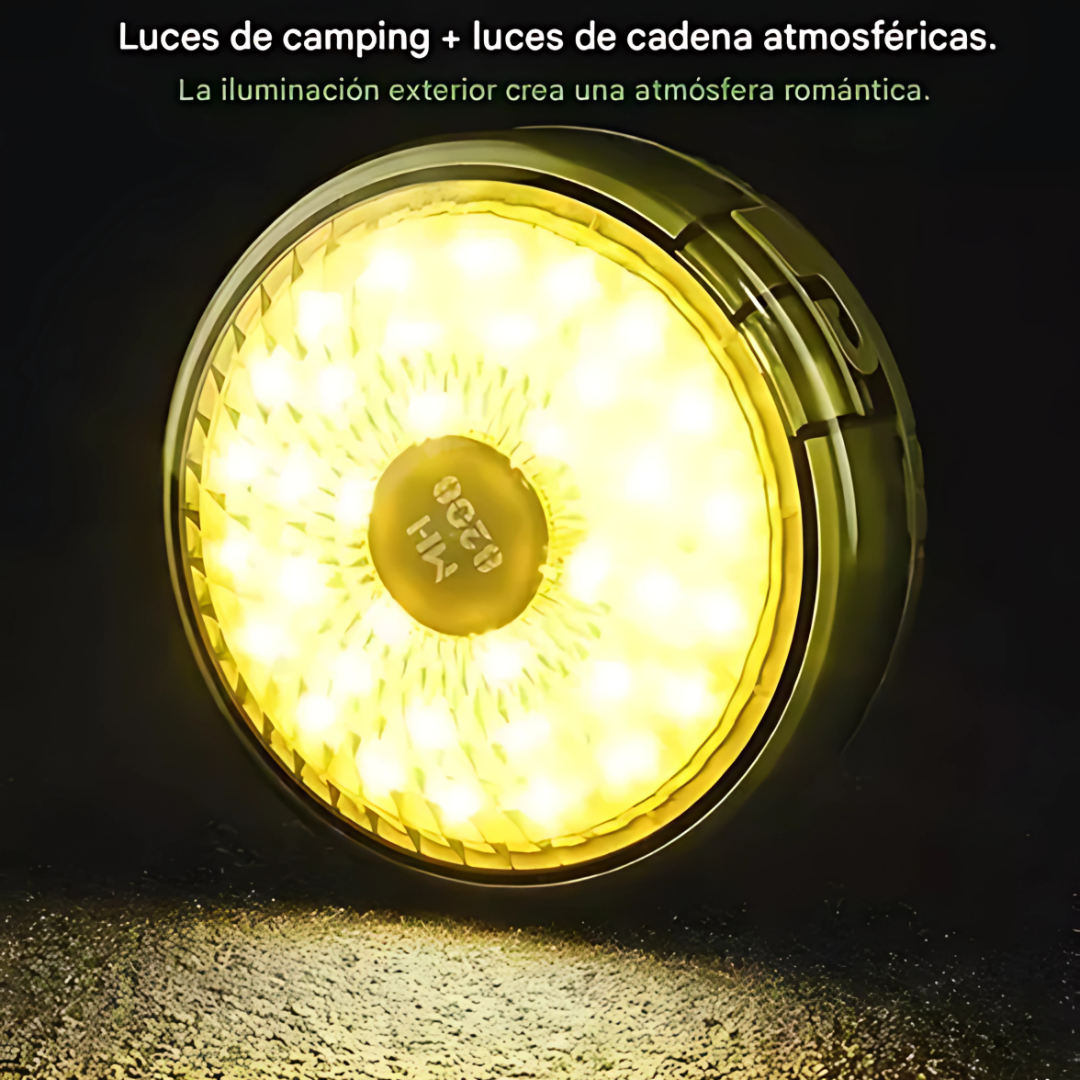 LÁMPARA ENROLLABLE PORTÁTIL – Iluminación potente y compacta para cualquier aventura