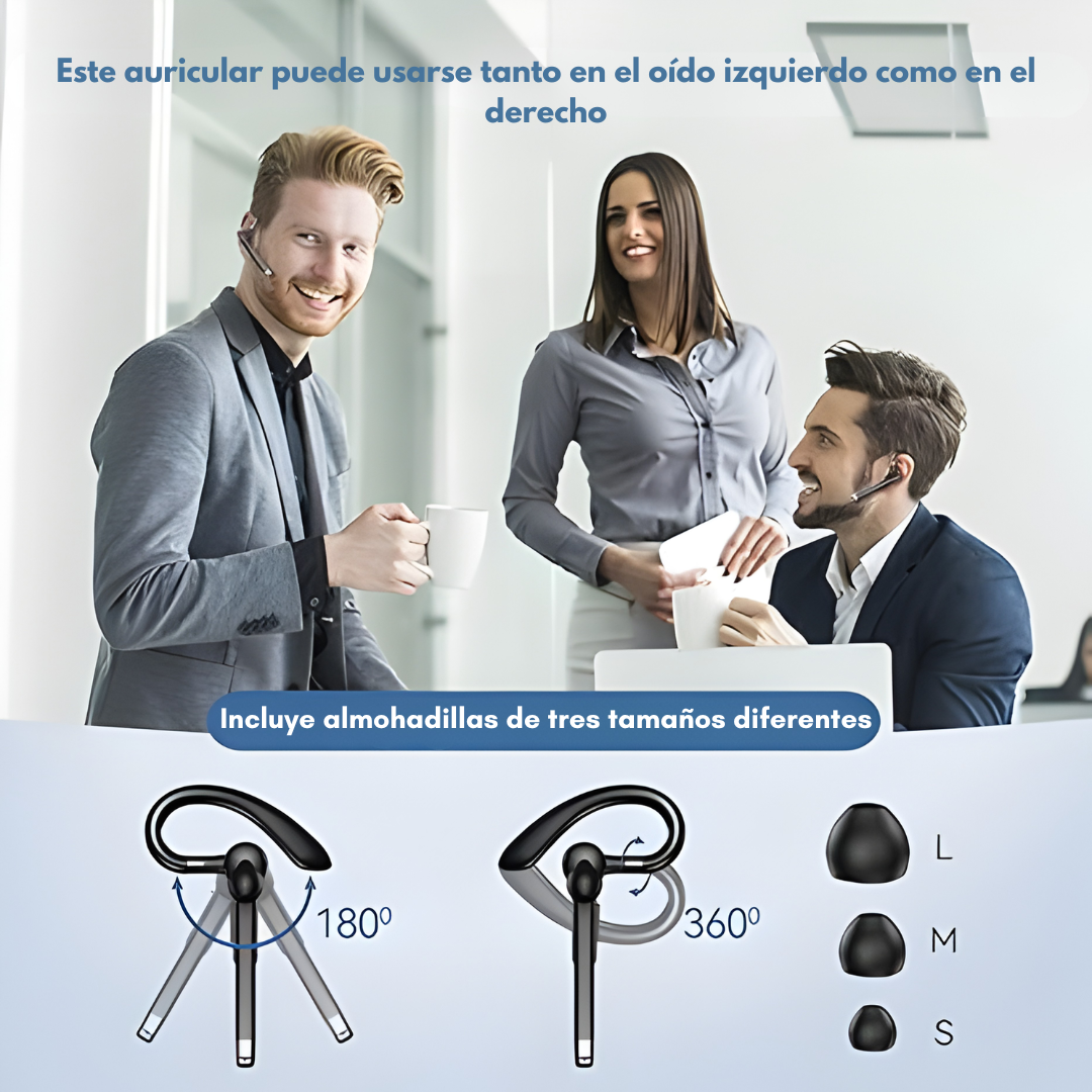 AURICULAR INALAMBRICO DE NEGOCIOS YYK-520 – Comunicación clara, manos libres y rendimiento profesional en cada llamada