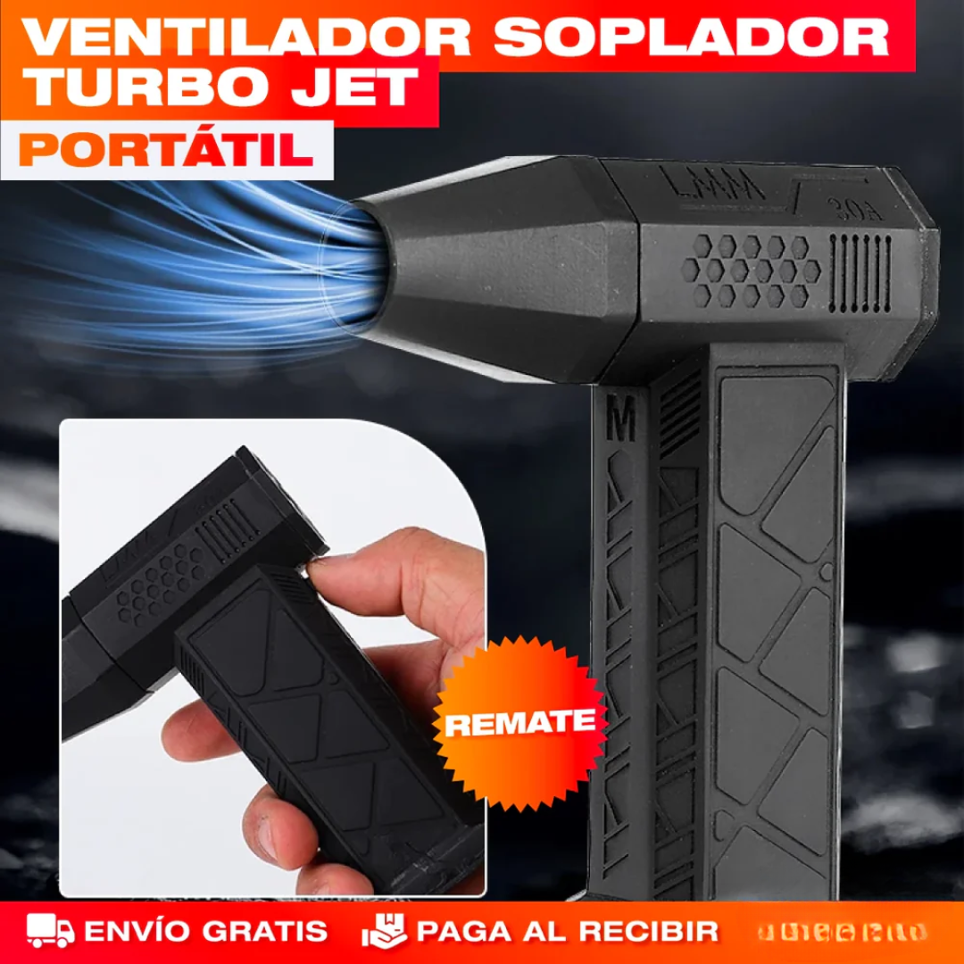 SOPLADOR DE AIRE PORTÁTIL — Limpieza potente con aire a presión sin cables