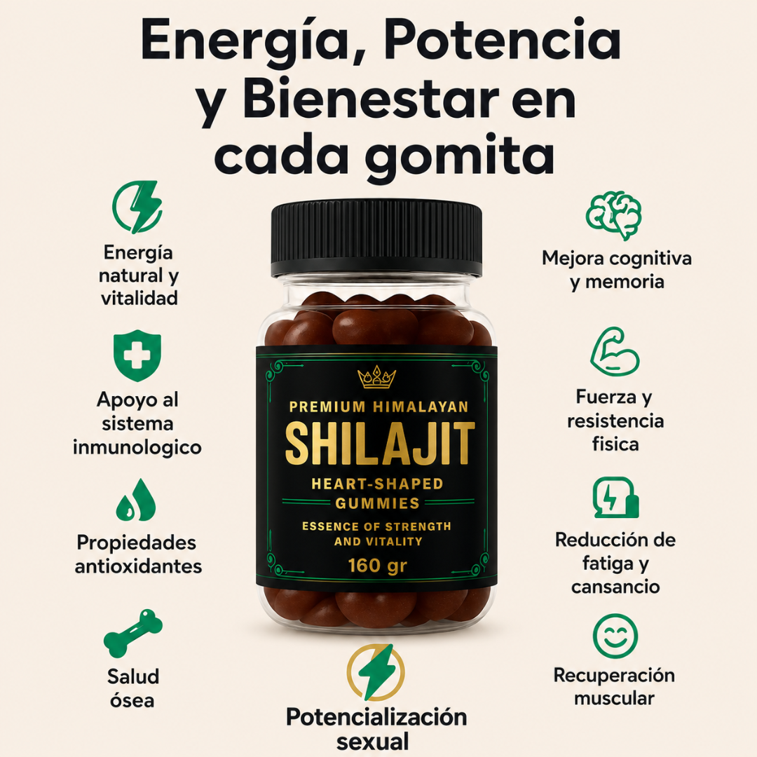 SHILAJIT GUMMIES – Fuerza, energía y vitalidad para rendir mejor cada día