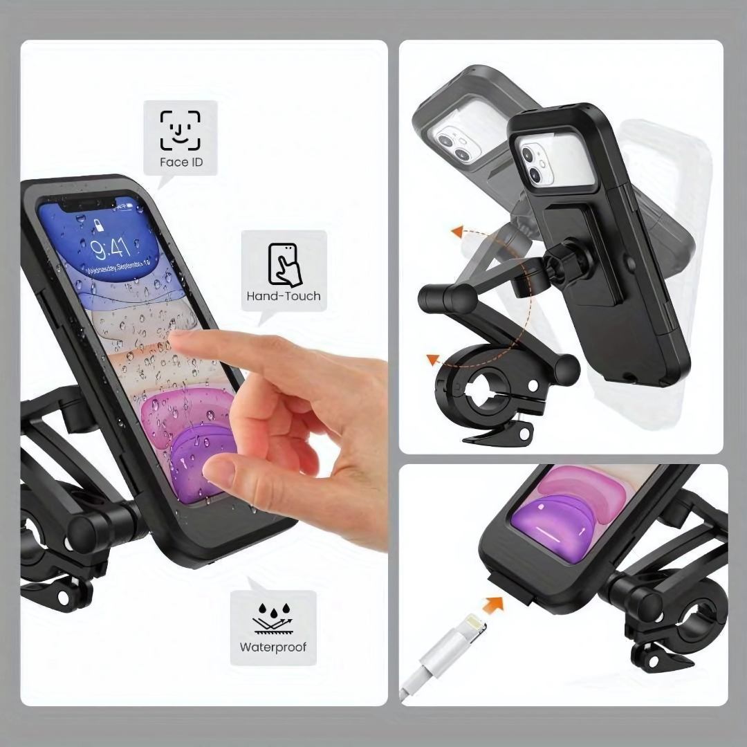 SOPORTE DE TELÉFONO PARA MOTO – Navega seguro y con el móvil siempre a la vista