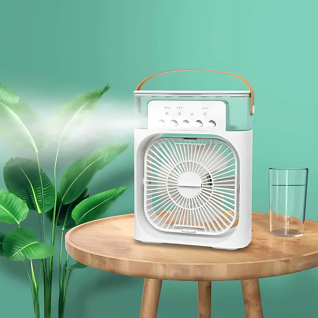 Aire Acondicionado Portátil Aire Evaporativo 4 en 1 – Refresca, humidifica y decora tu espacio en segundos