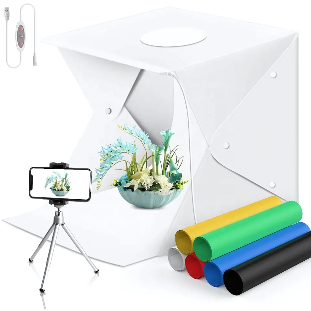 MINI ESTUDIO FOTOGRÁFICO PLEGABLE – Fotos profesionales en casa