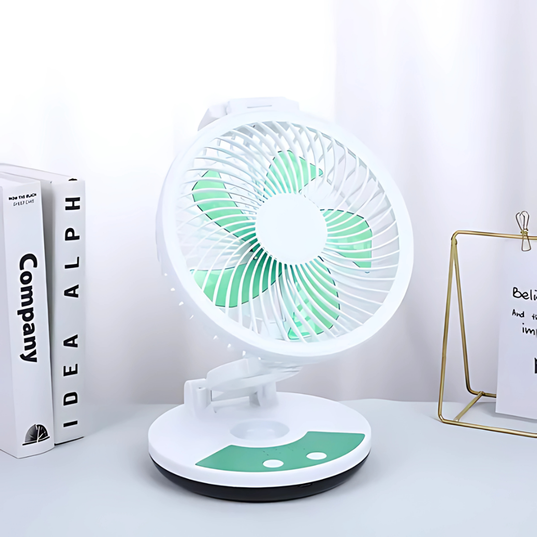 VENTILADOR FOLDEABLE – Frescura portátil en cualquier lugar