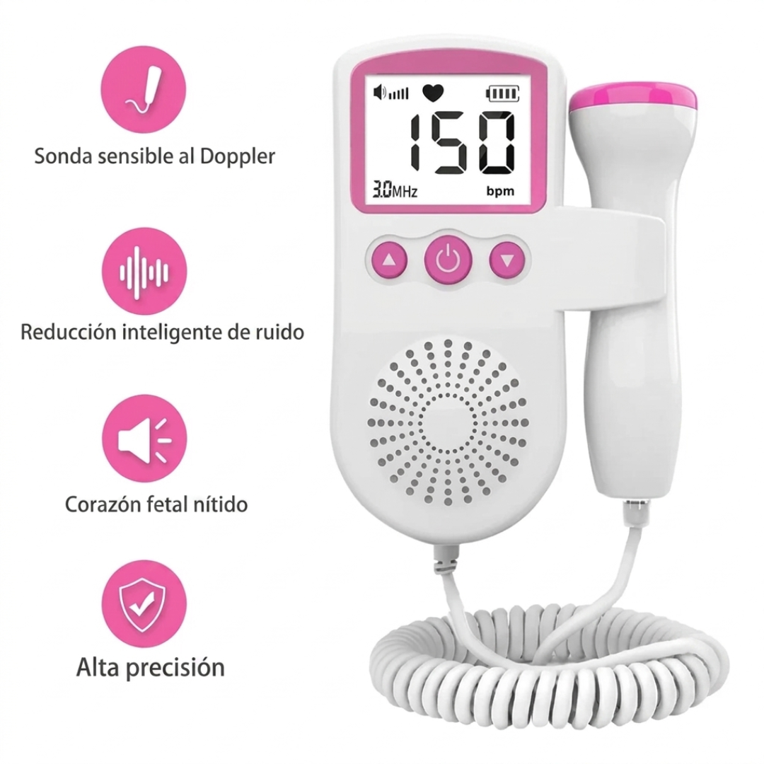 DOPPLER FETAL – Escucha los latidos de tu bebé y conecta con su vida desde casa