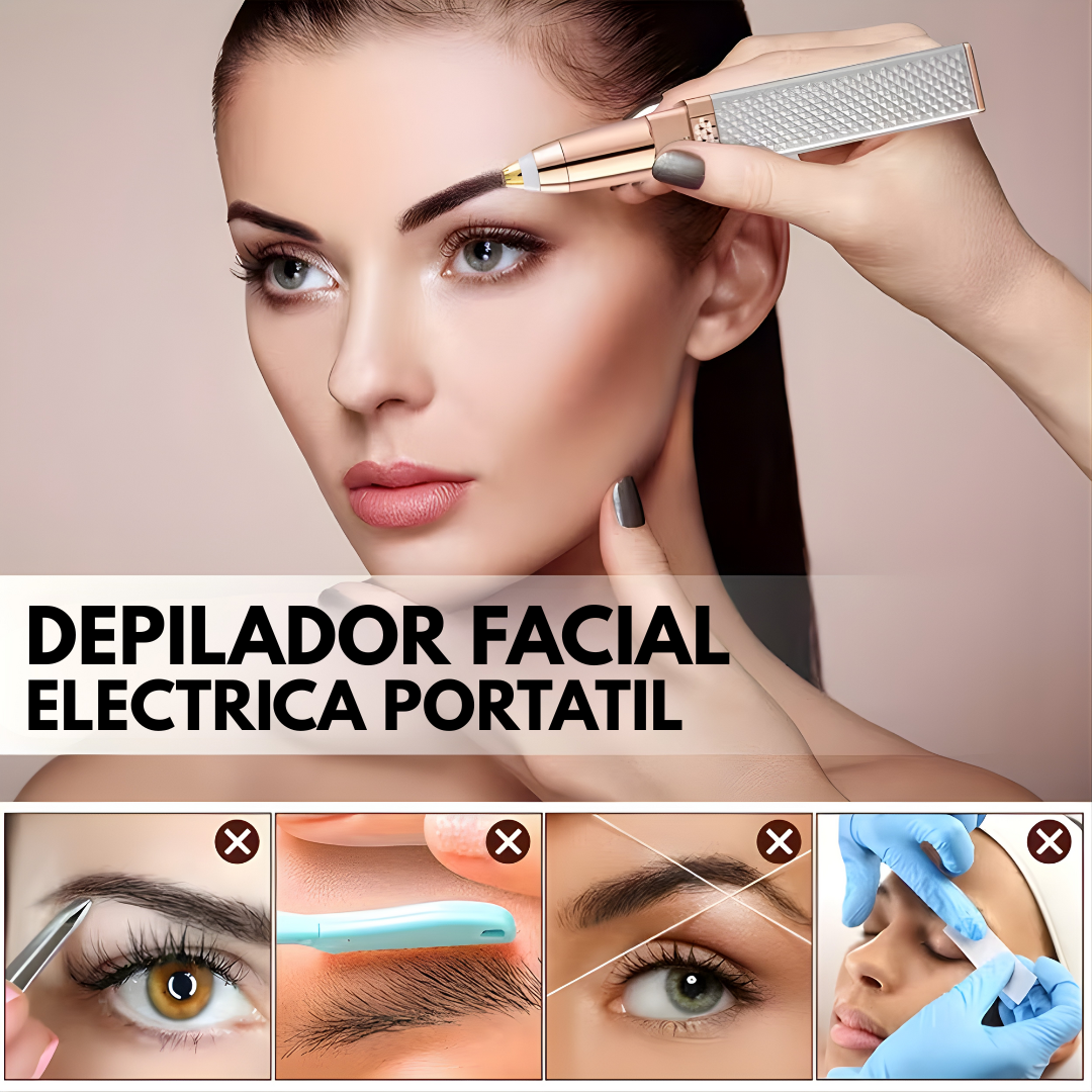 DEPILADOR FACIAL ELÉCTRICA PORTÁTIL – Piel suave al instante, precisión diaria y discreción total
