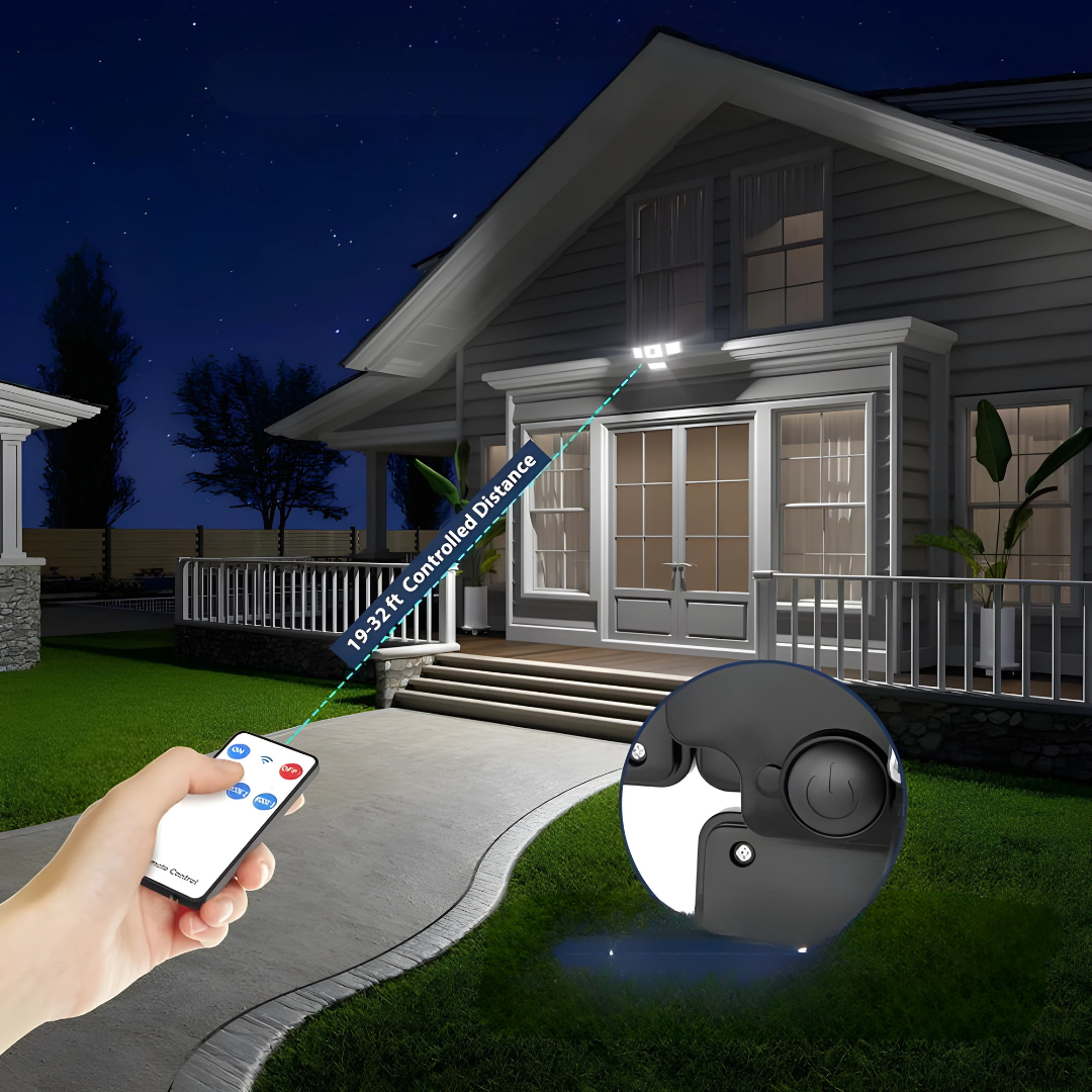 LUZ DE SEGURIDAD CON DETECTOR DE MOVIMIENTO – Iluminación automática para tu tranquilidad