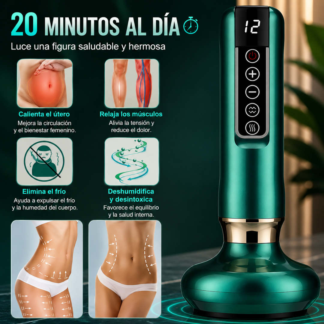 MASAJEADOR ELÉCTRICO CON VENTOSAS – Masaje y piel firme