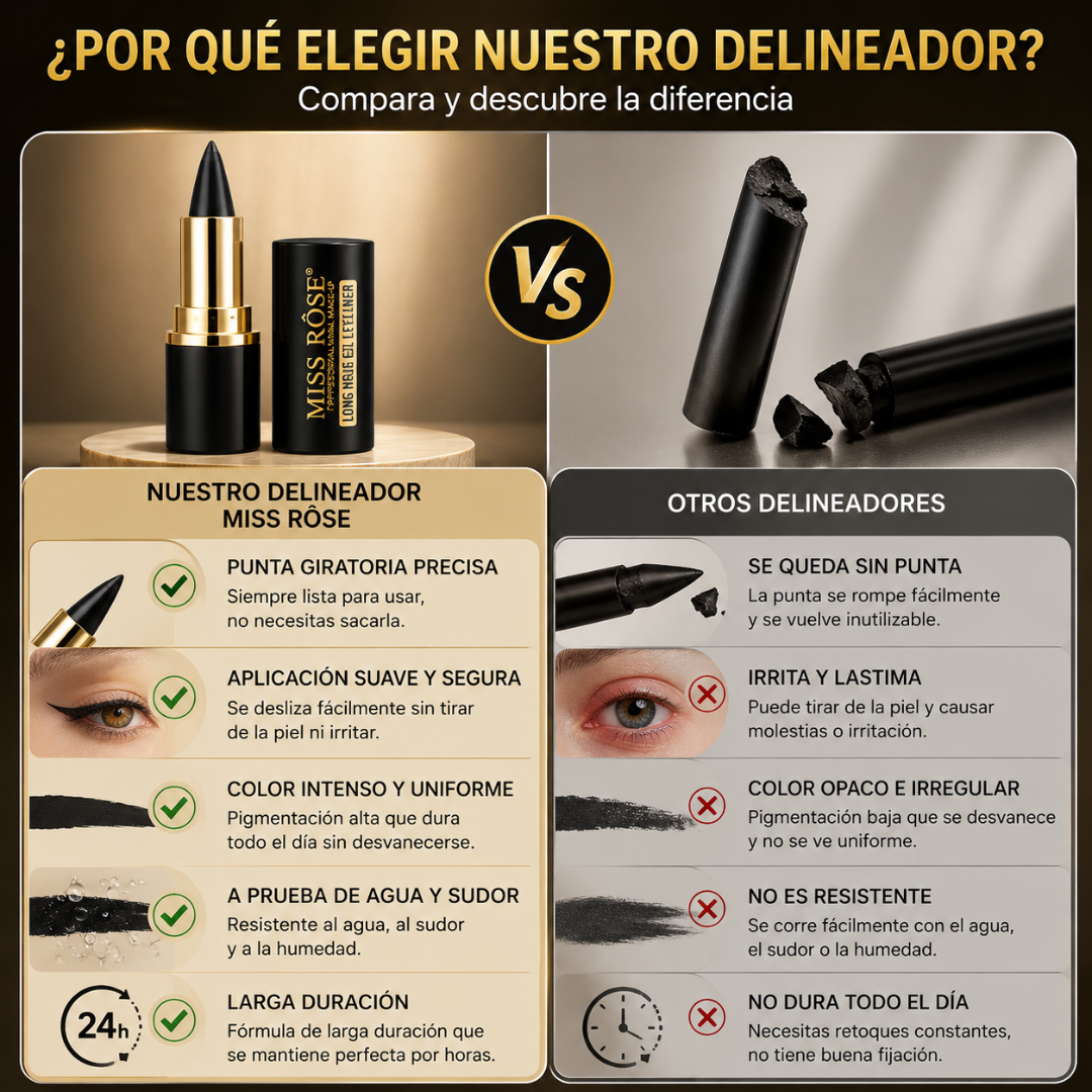 DELINEADOR DE OJOS ROSSÉ – Precisión suave e impermeable
