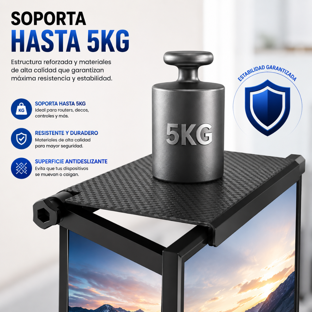 ORGANIZADOR PARA TV – Ordena modem, control y accesorios sin ocupar espacio extra