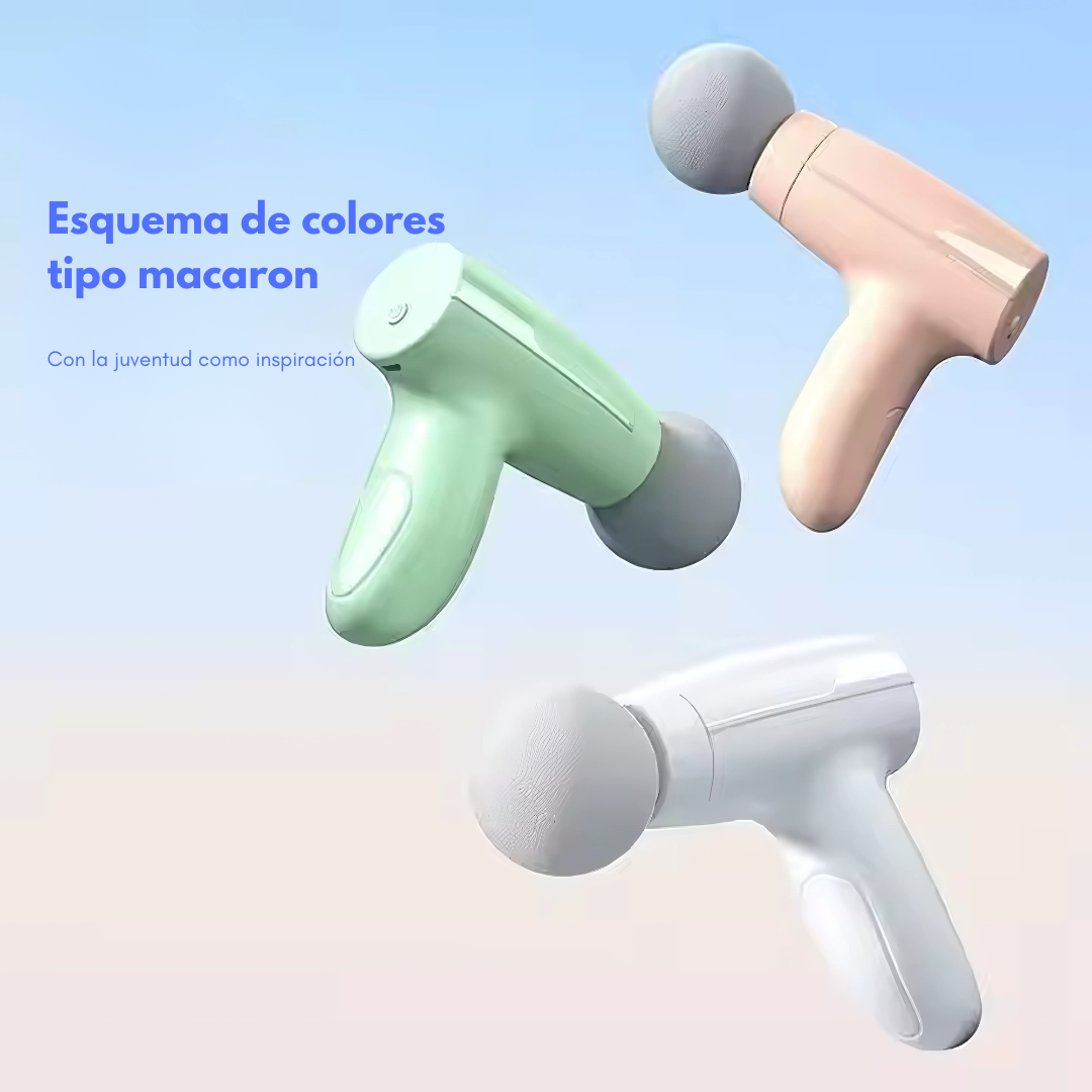 PISTOLA DE MASAJE MUSCULAR PORTÁTIL – Alivio profundo donde lo necesites, cuando lo necesites