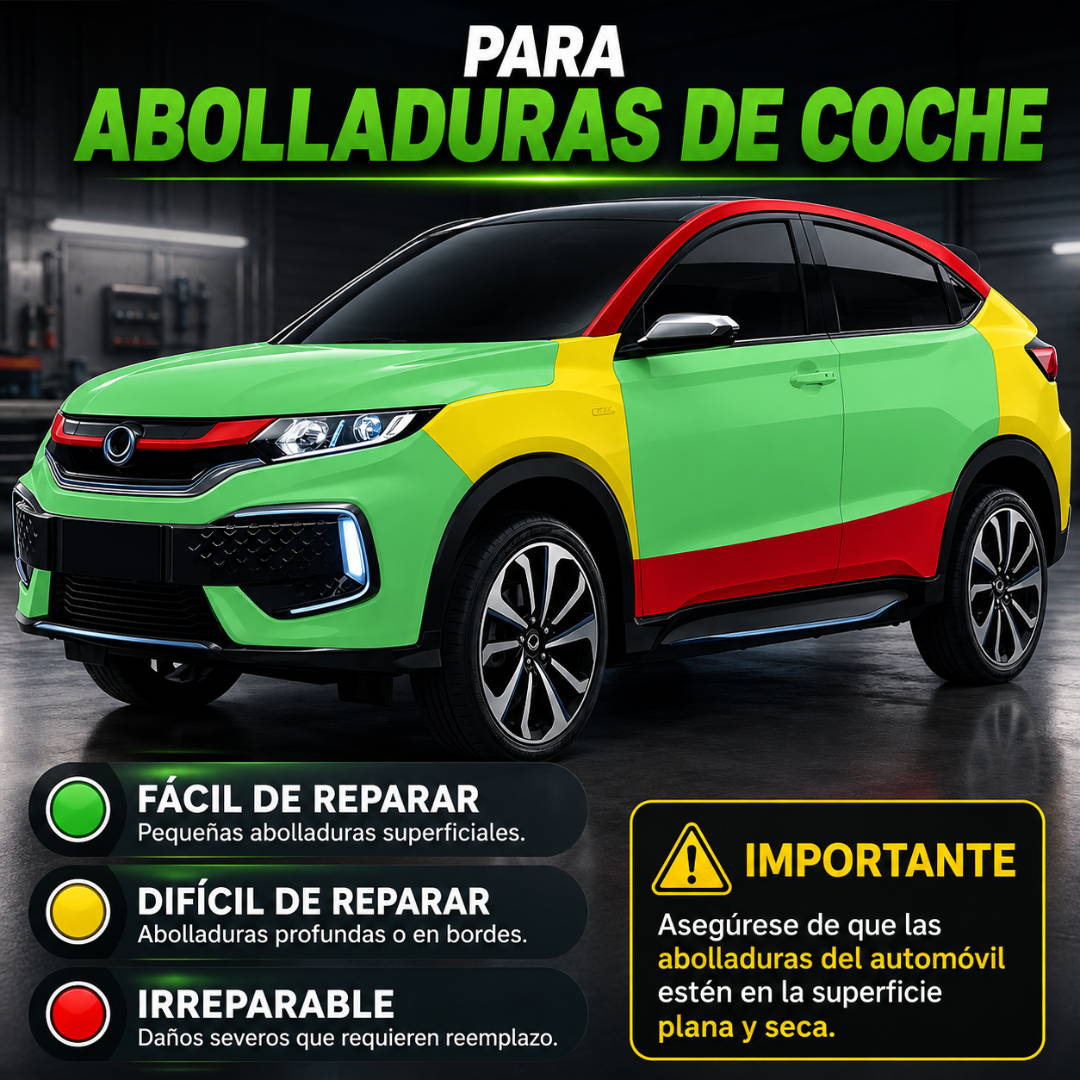 REPARADOR DE ABOLLADURA – Recupera la forma del auto