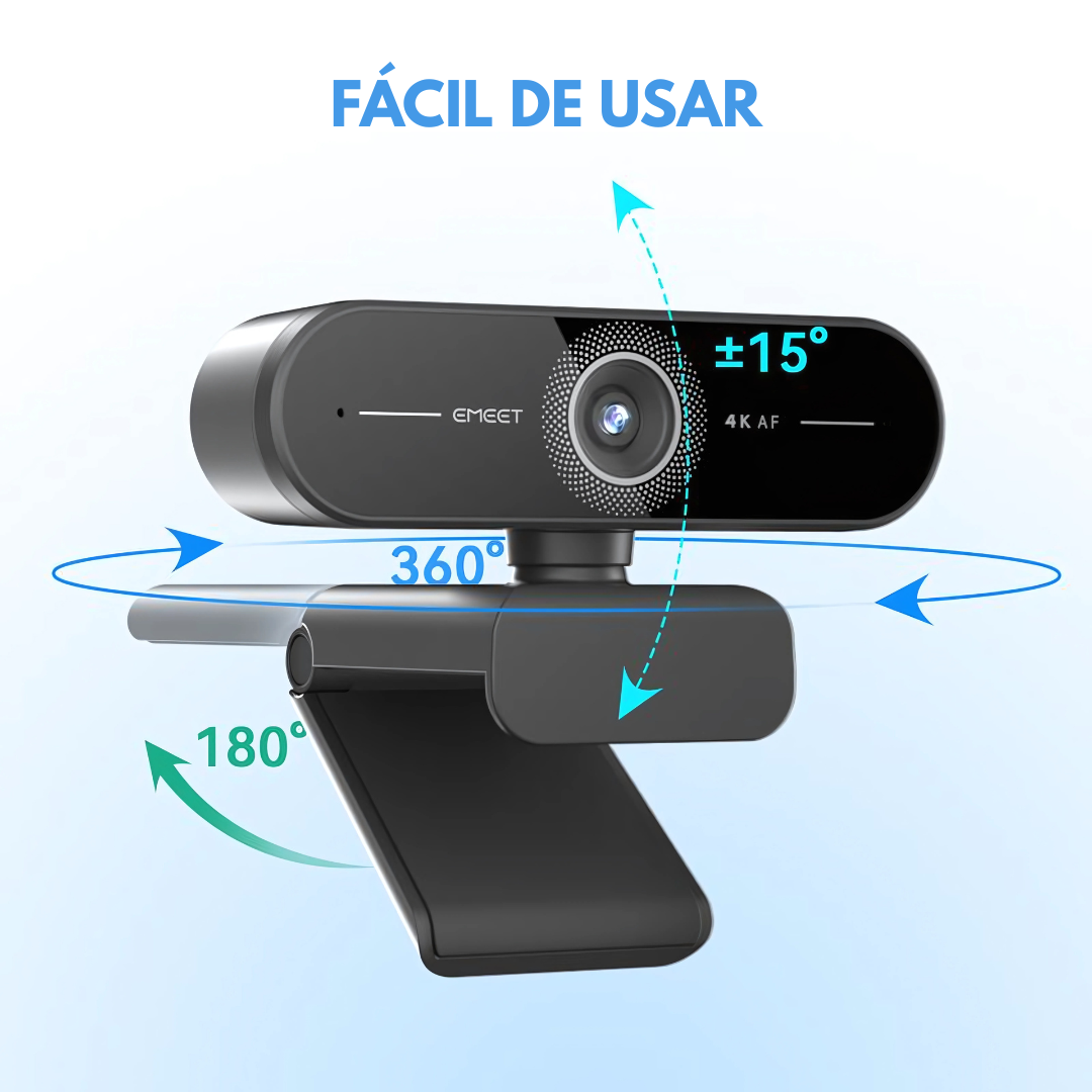 CÁMARA WEB – Imagen clara y sonido nítido para reuniones, clases o streaming
