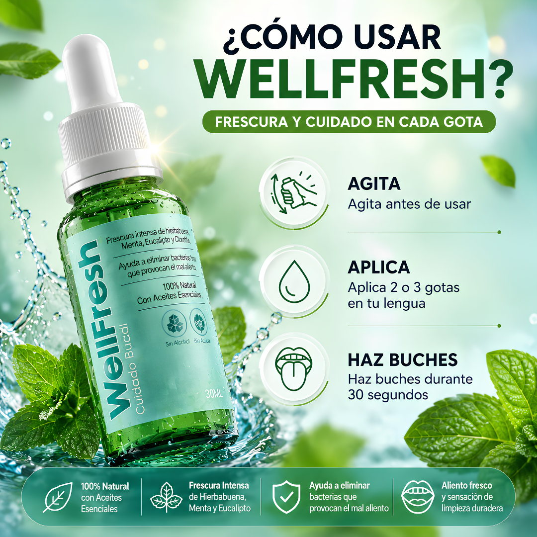 WELL FRESH – Aliento fresco inmediato, confianza diaria y cuidado oral discreto