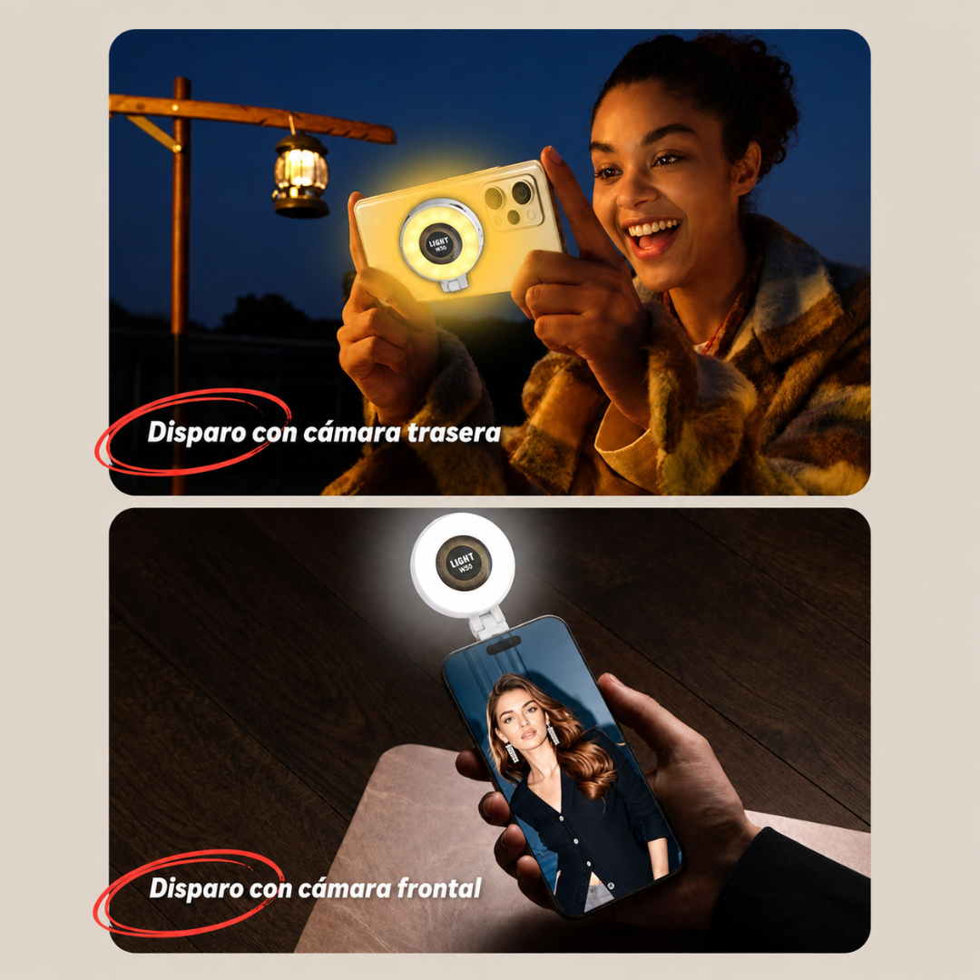 ARO DE LUZ MAGNÉTICO — Haz que tus videos se vean más profesionales en segundos