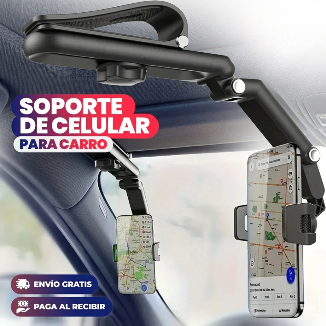 SOPORTE PARA CELULAR PLEGABLE — Maneja sin distracciones, llega siempre seguro