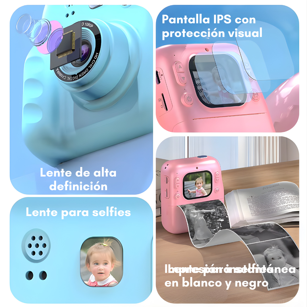 CÁMARA INSTANTÁNEA – Captura momentos únicos, imprime recuerdos y revive emociones al instante