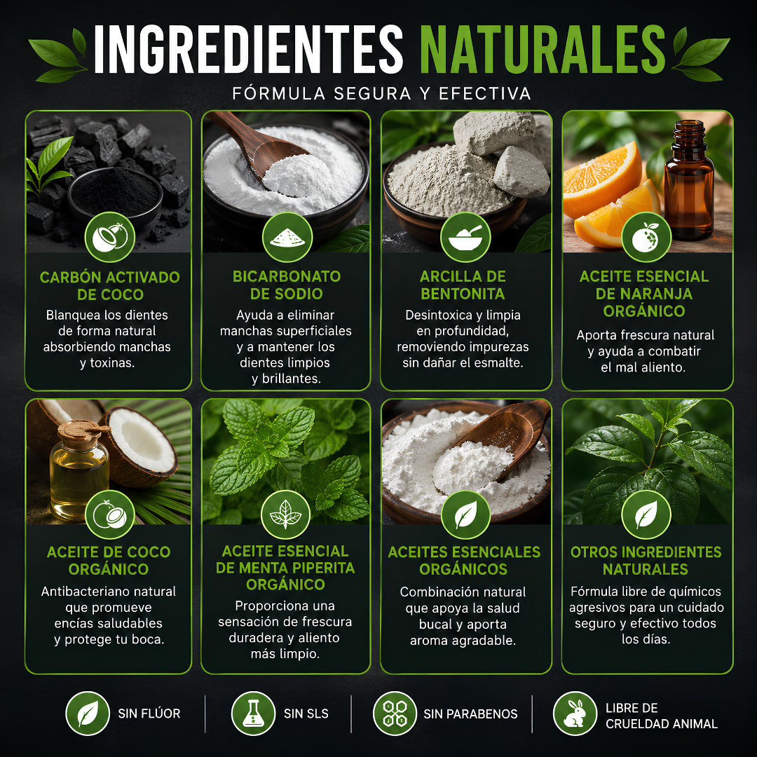 MIRACLE TEETH WHITENER BLANQUEADOR – Sonrisa más blanca naturalmente