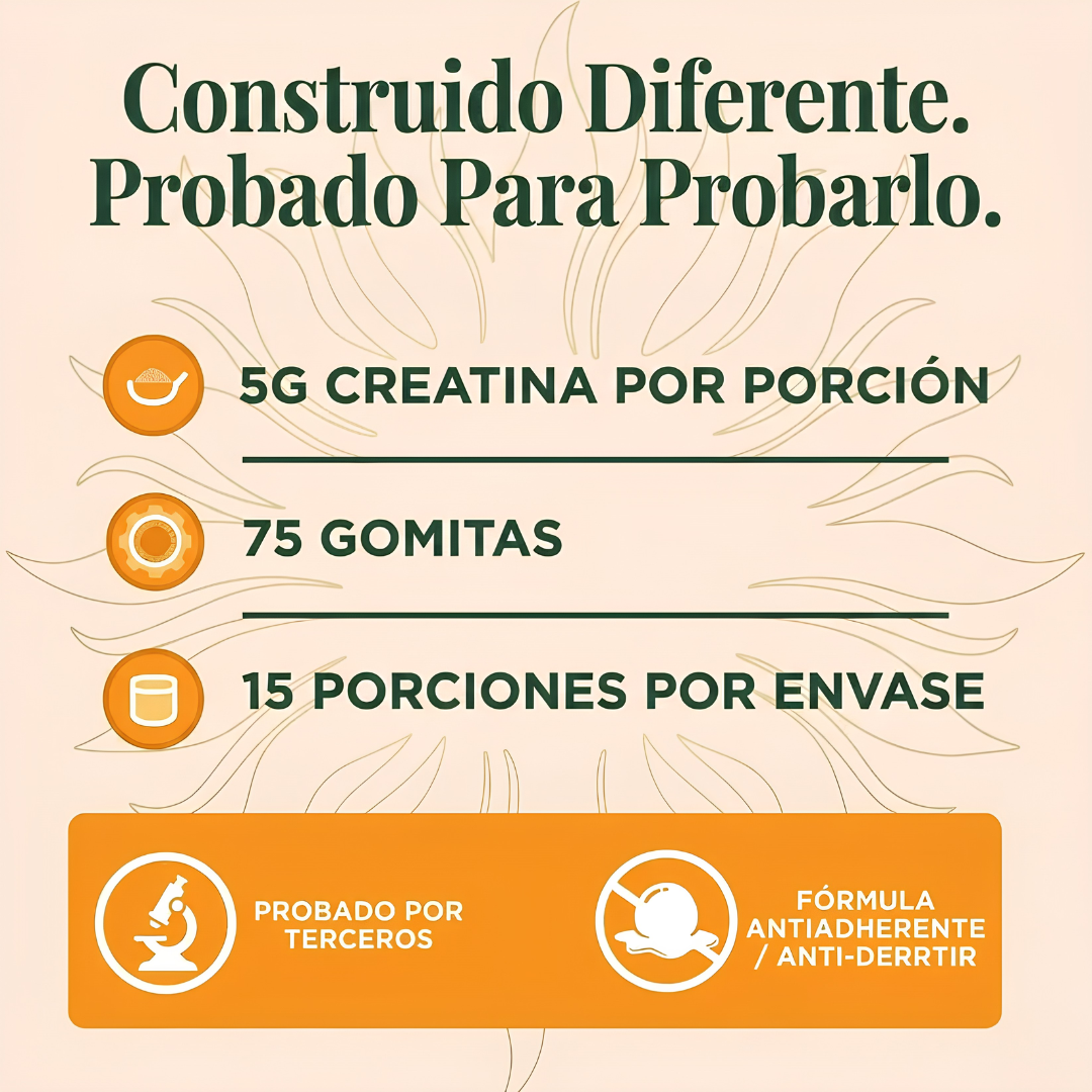GOMITAS CREATINE WOMEN´S – Creatina fácil sin grumos