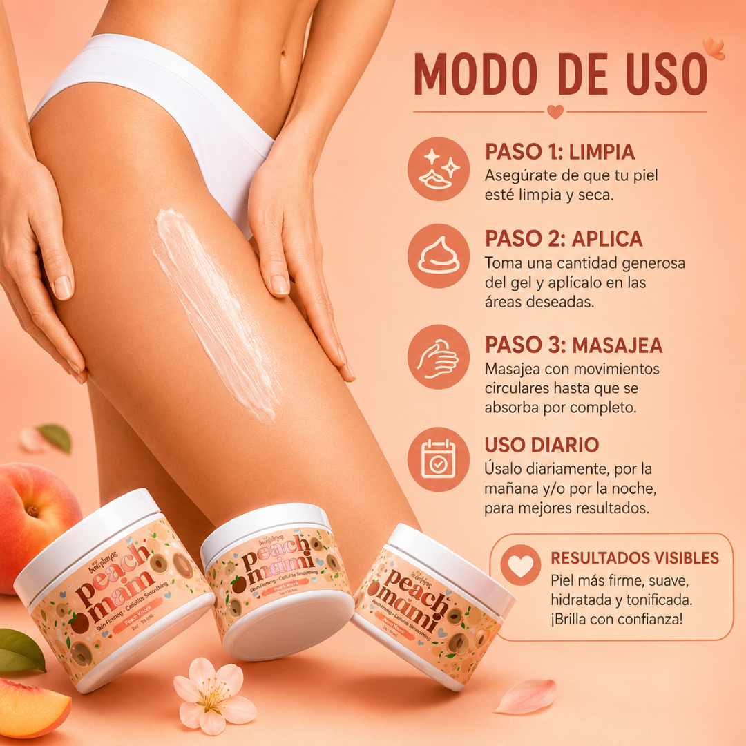 PEACH MAMI – Crema reafirmante y suavizante