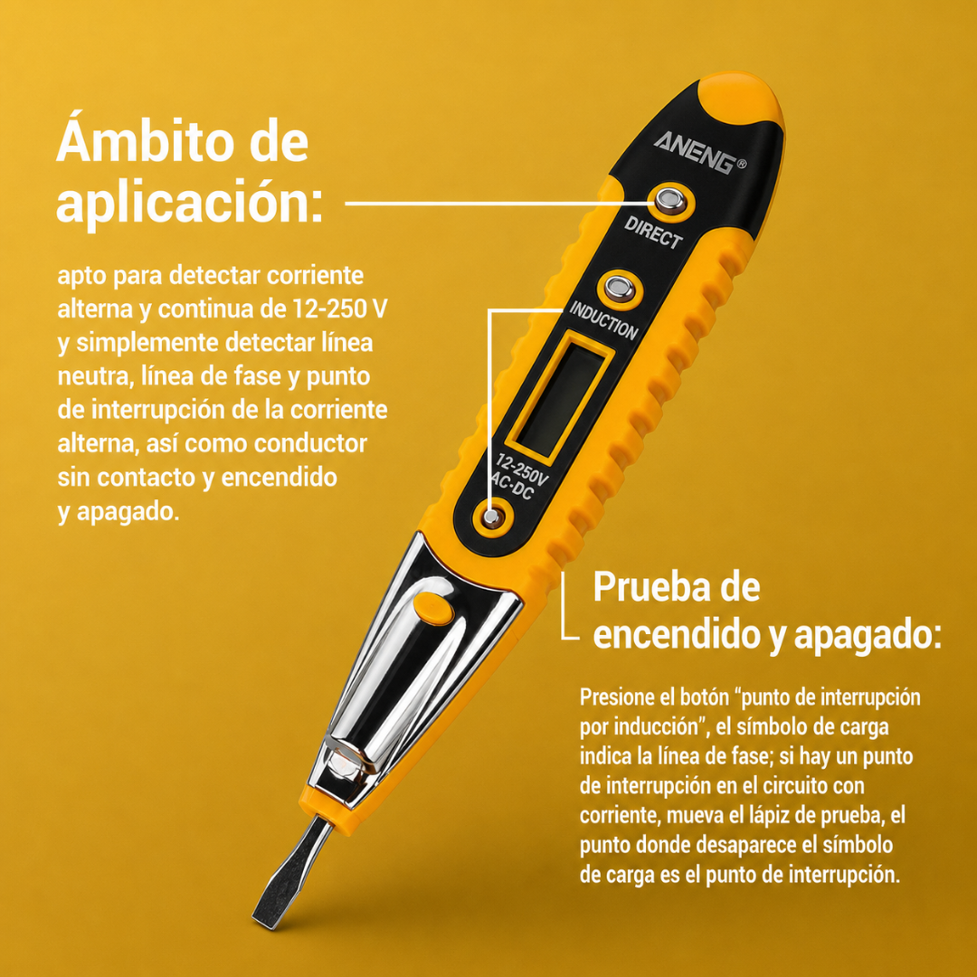 BOLÍGRAFO ELÉCTRICO — El problema no es el cable. Es no detectar el voltaje a tiempo.