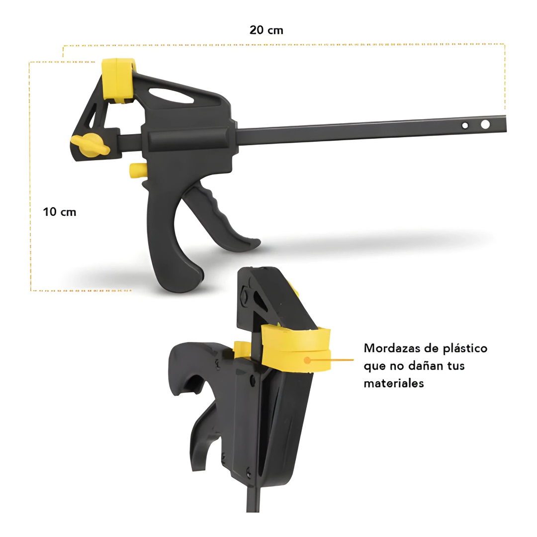 PINZA DE APRIETE – Sujeción firme y práctica al instante
