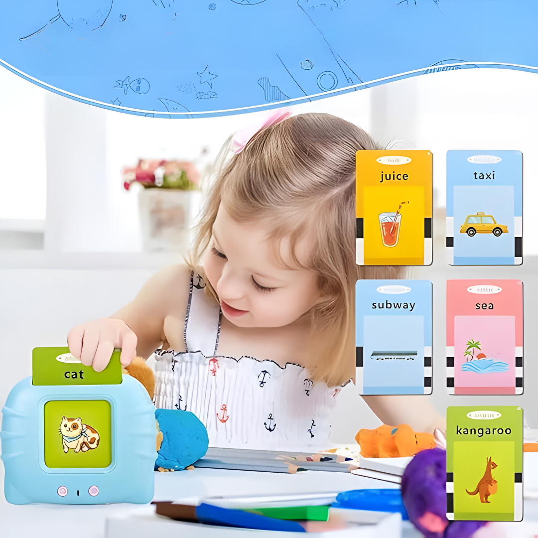 LECTOR DE TARJETAS INTERACTIVO PARA EDUCACIÓN TEMPRANA – Aprende jugando, estimula la mente y desarrolla habilidades desde pequeños