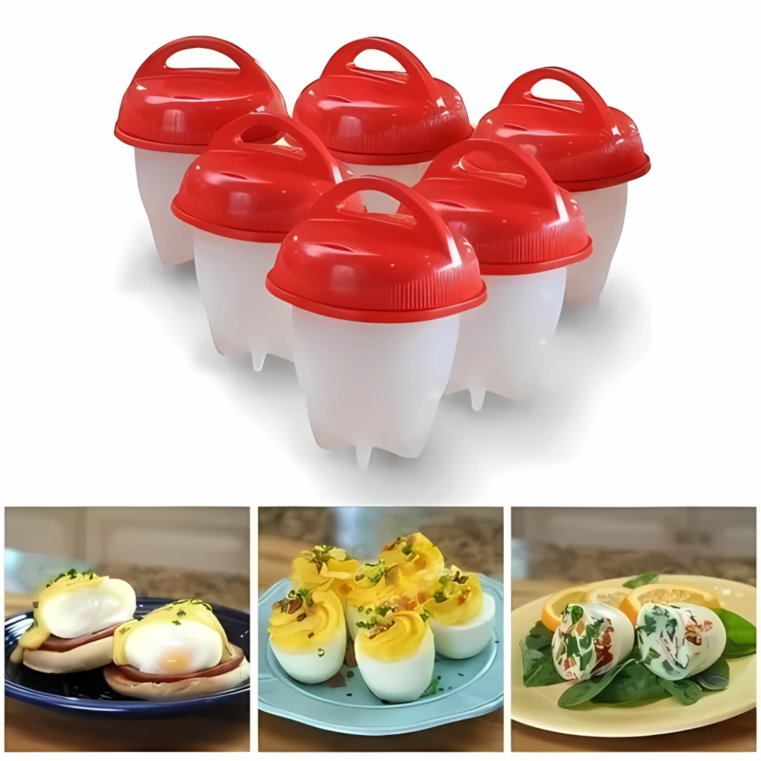 MOLDE HUEVOS SILICONA (Pack*6) – Cocina práctica y sin complicaciones