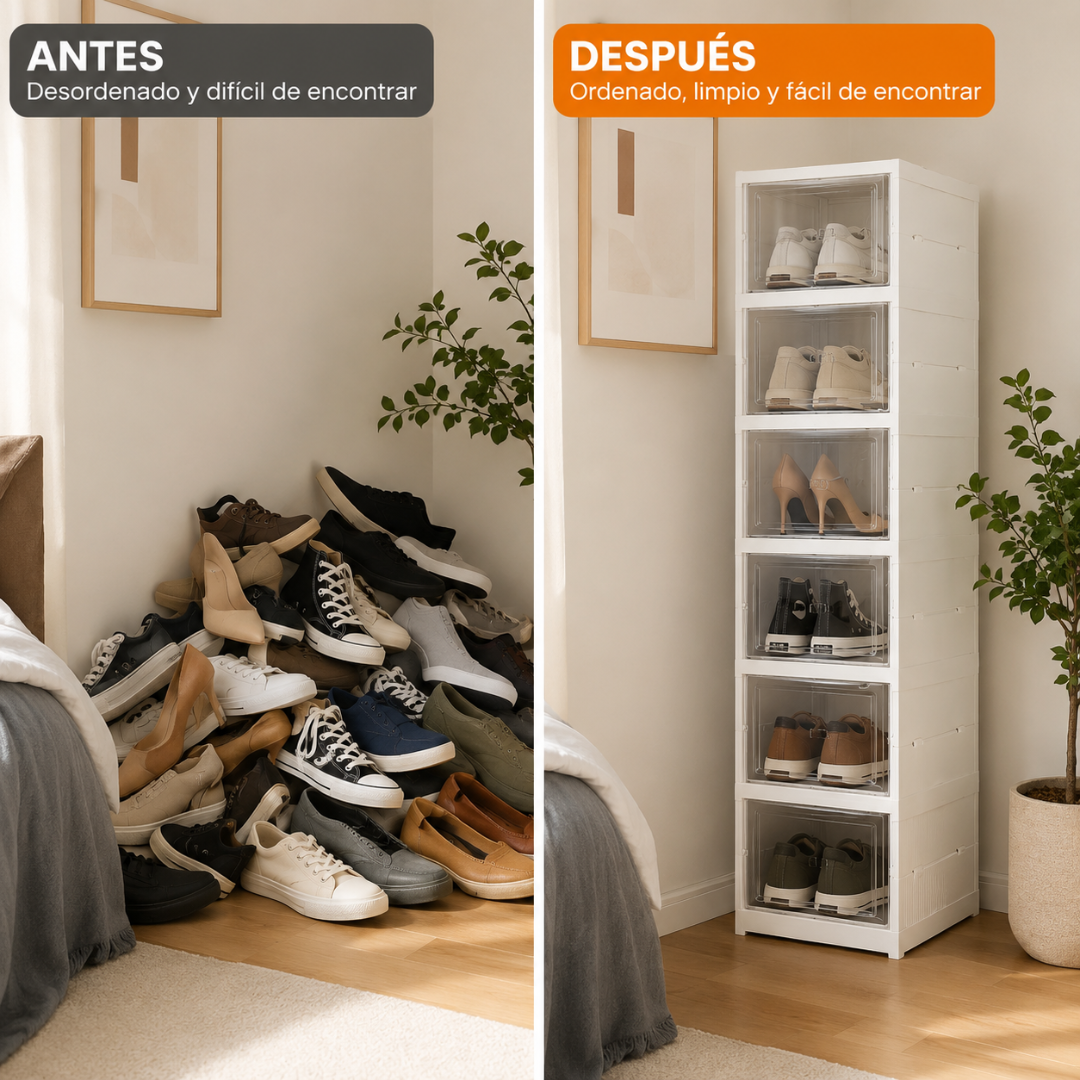 ZAPATERA PLEGABLE – Orden instantáneo para tus zapatos sin ocupar de más