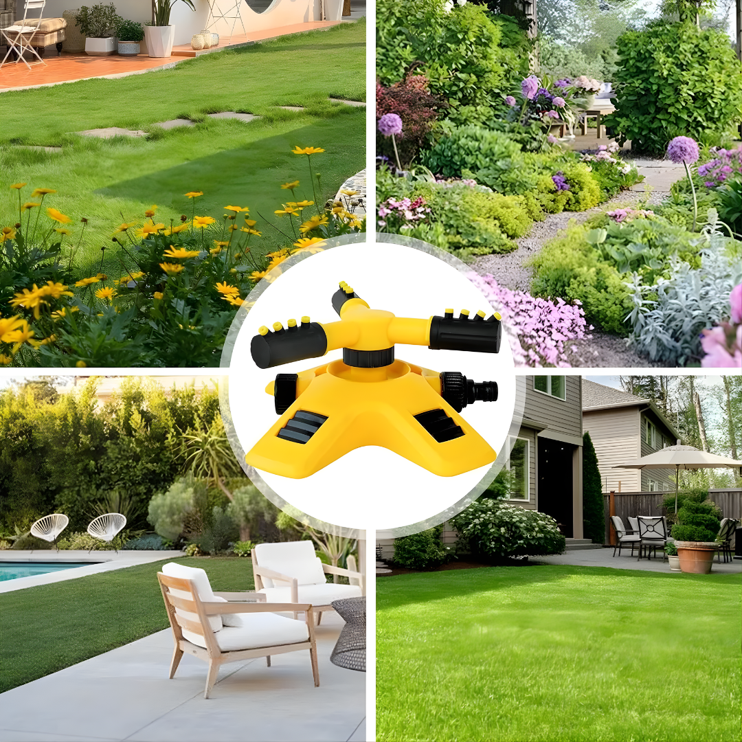 ASPERSOR PARA JARDIN – Riego uniforme, diversión al aire libre y frescura para todo tu jardín