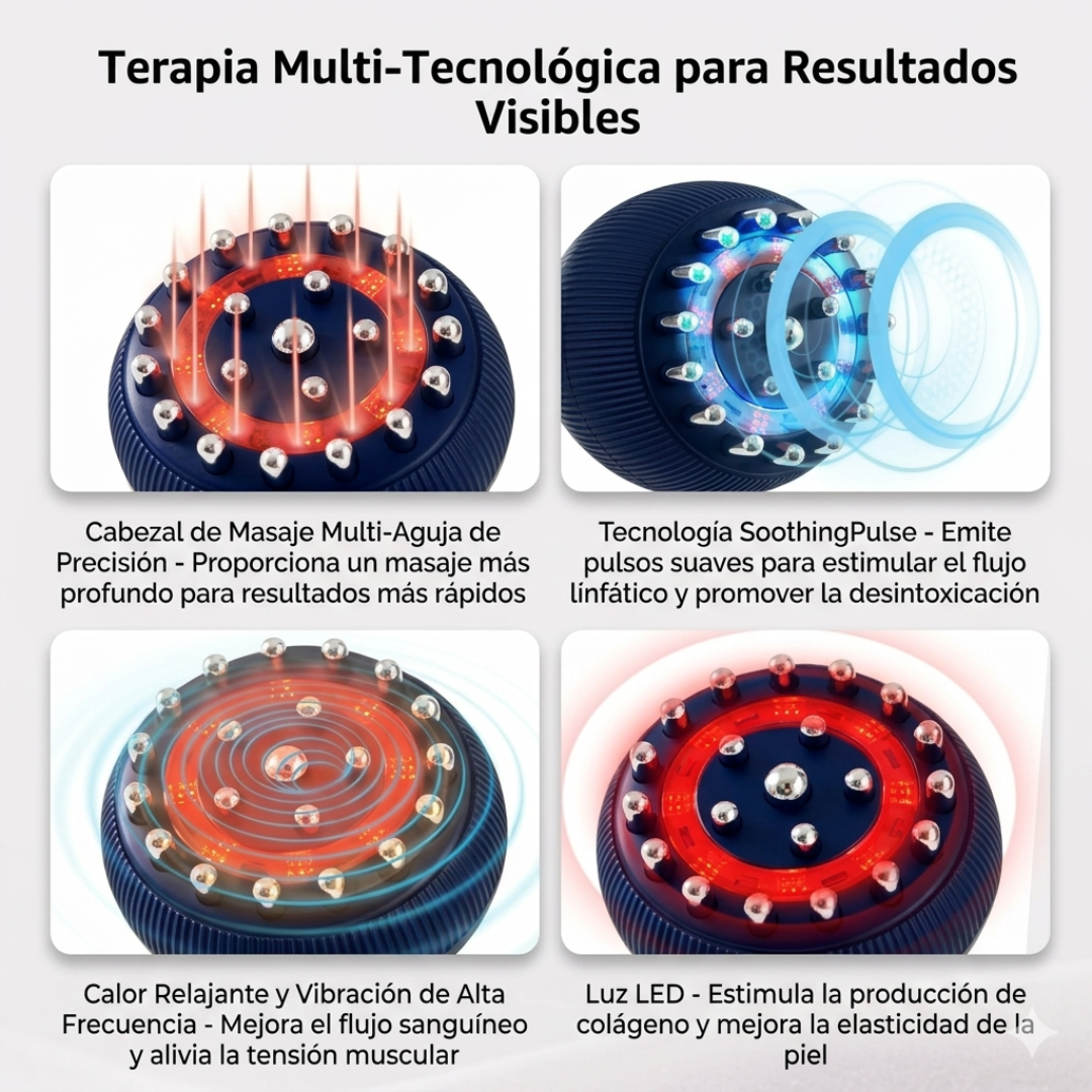 MASAJEADOR CORPORAL — Esculpe, desinflama y revitaliza tu cuerpo en casa