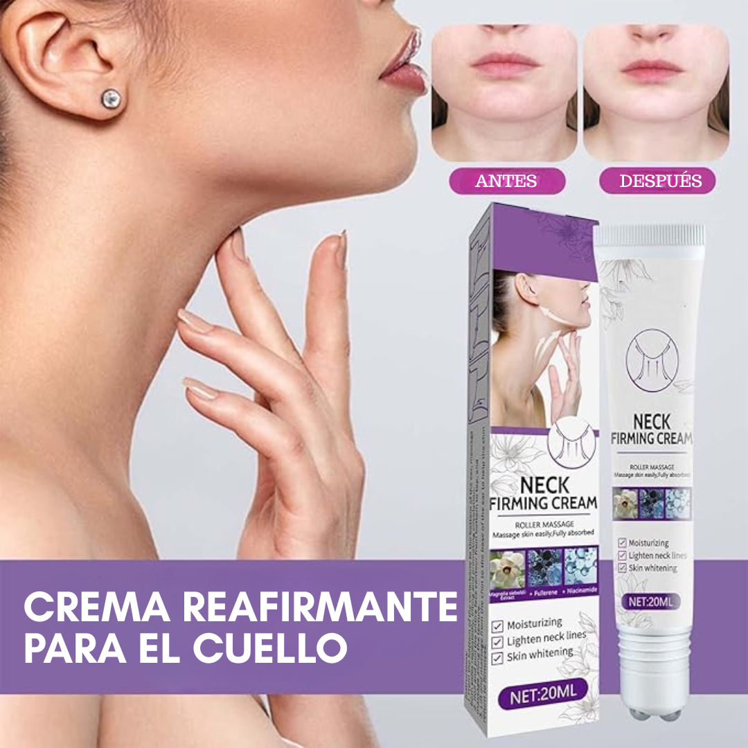 CREMA REAFIRMANTE DE CUELLO – Nutre, tensa y rejuvenece la piel desde la base Porque una piel firme y luminosa comienza por el cuello.