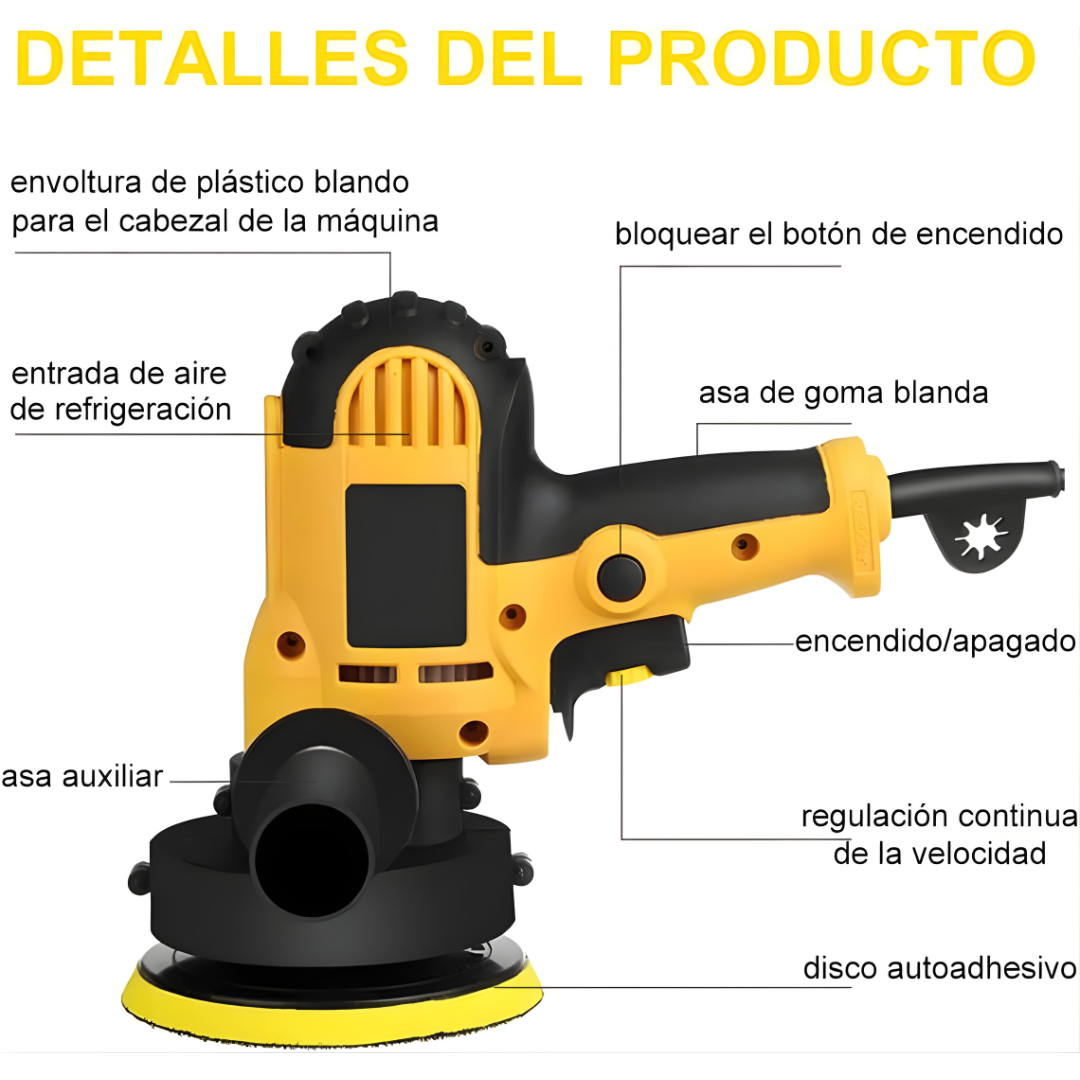 PULIDORA DE BRILLO – Acabado profesional, control total y brillo uniforme en cada superficie