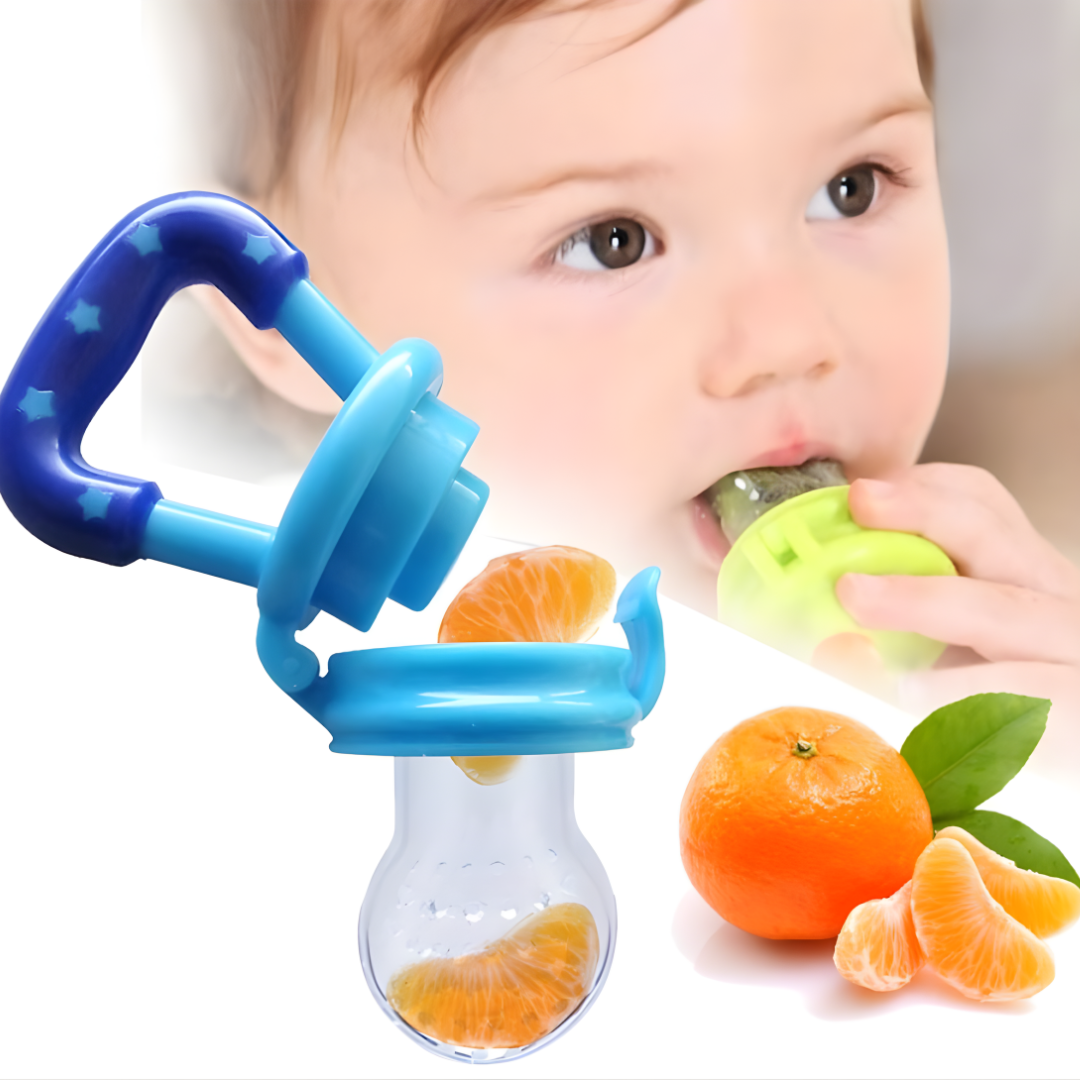 CHUPETE ALIMENTADOR DE FRUTAS PARA BEBÉ – Alimentación segura, estimulación temprana y tranquilidad para los padres