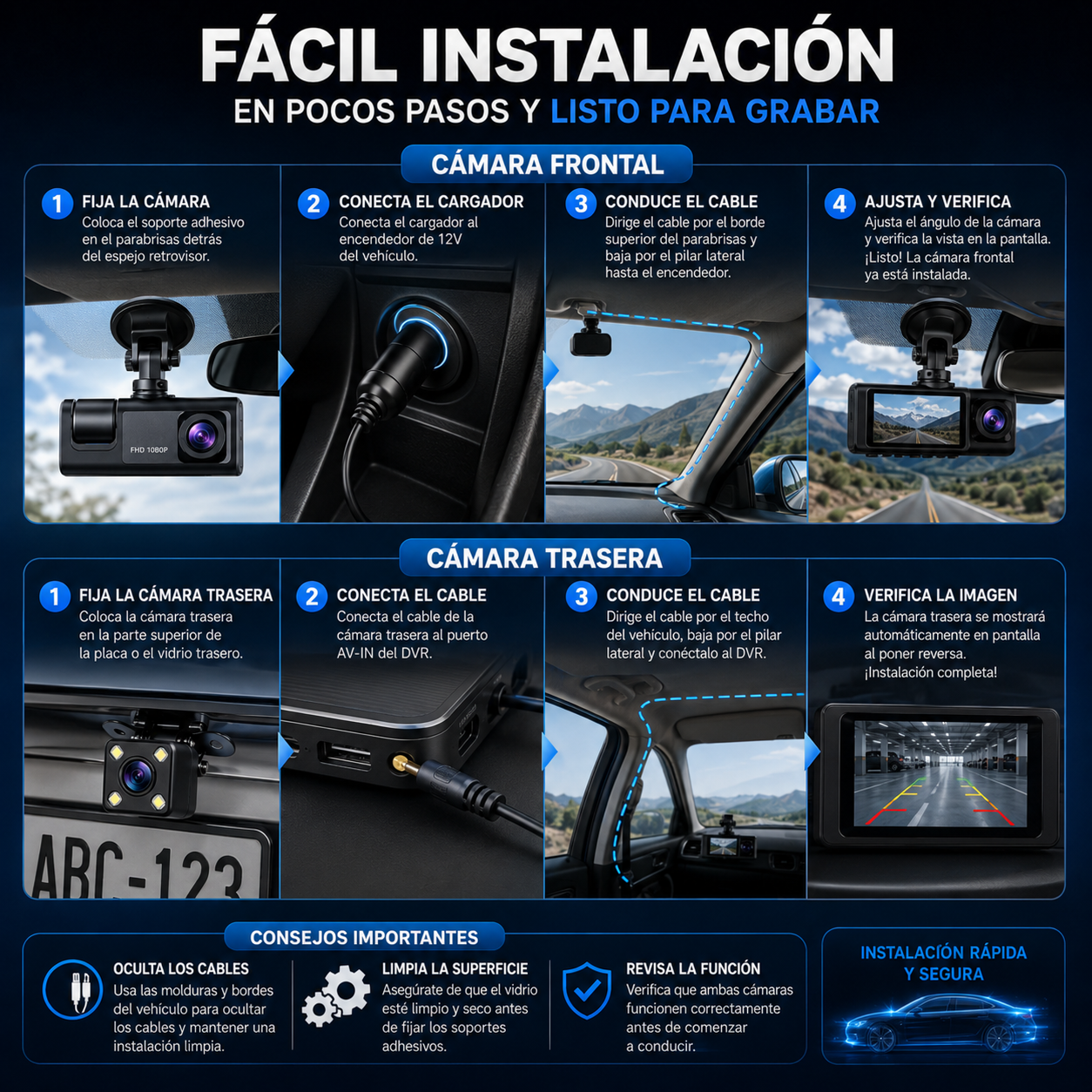 CÁMARA FRONTAL DE AUTO BLACK BOX – Graba cada trayecto