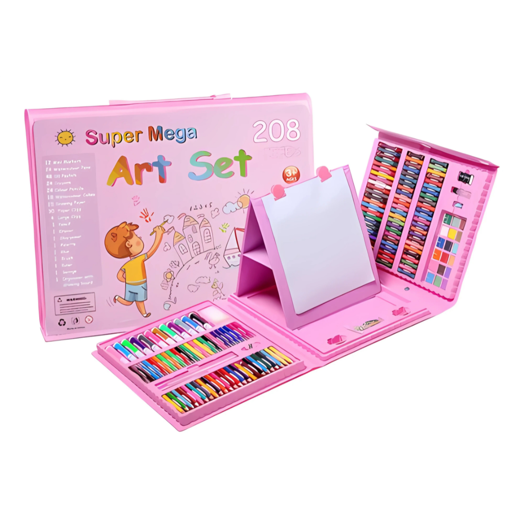 SET DE CRAYONES 208 PCS – Creatividad sin límites para niños y adultos
