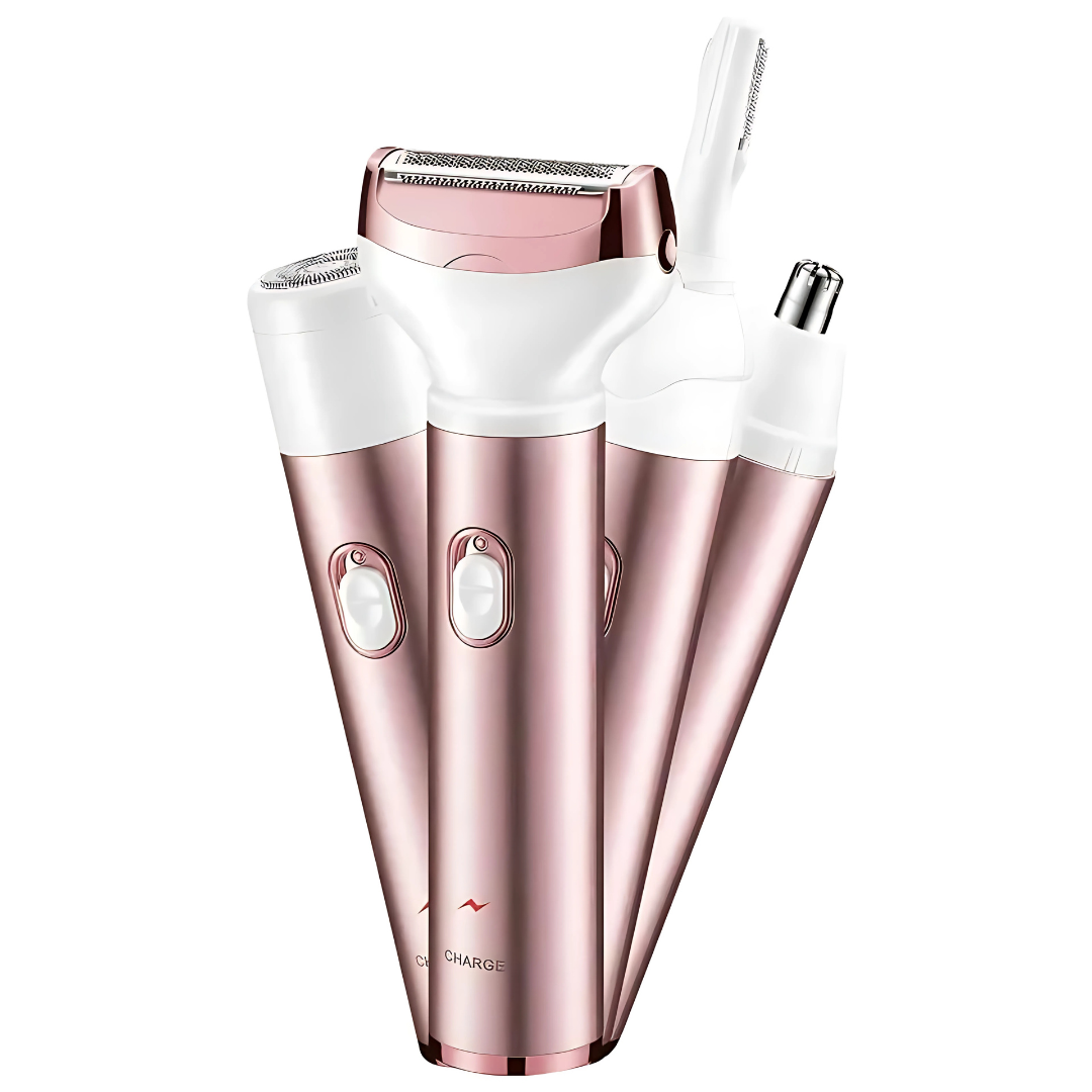 DEPILADORA ELÉCTRICA 4 EN 1 – Tu rutina de belleza completa en un solo dispositivo