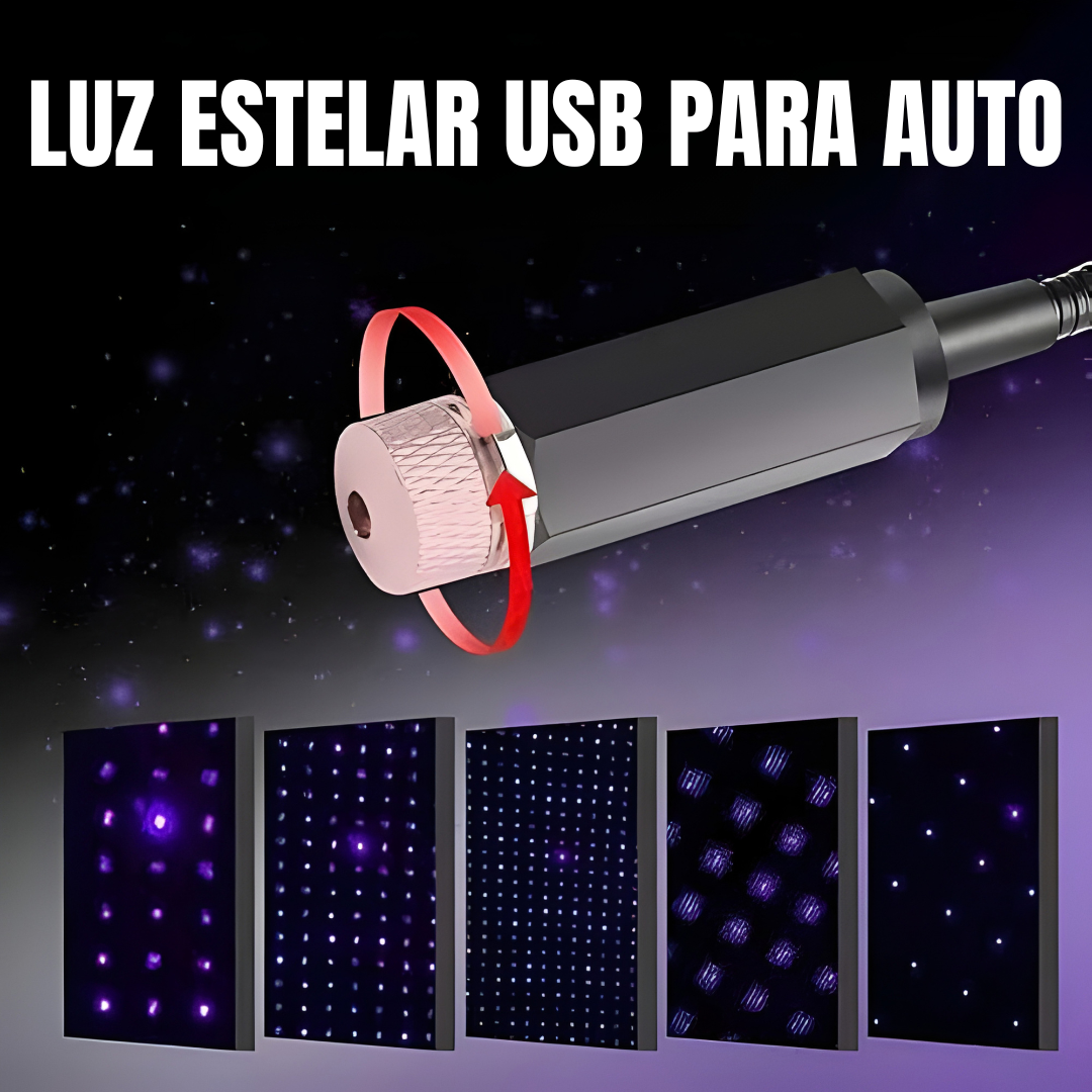 PROYECTOR LED USB — El ambiente de lujo que transforma cada trayecto