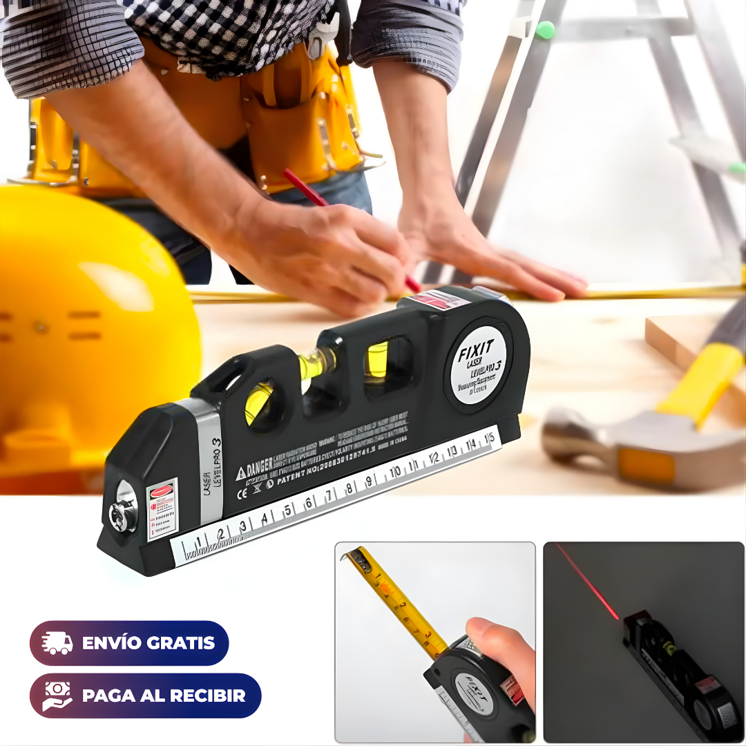 NIVEL LASER 3 EN 1 – Precisión profesional, líneas perfectas y resultados exactos en cada proyecto