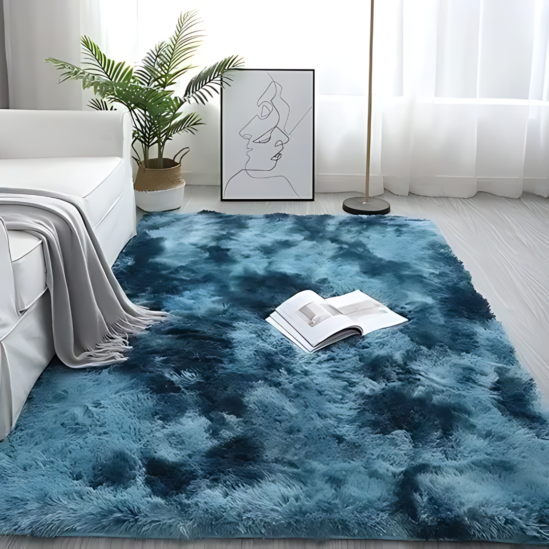 ALFOMBRA AZUL MARINO PARA SALA – Elegancia y confort para tu hogar