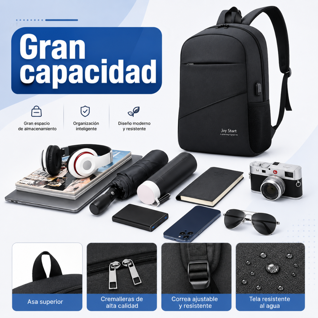 MOCHILA 3PCS – Más espacio, orden y seguridad en cada salida