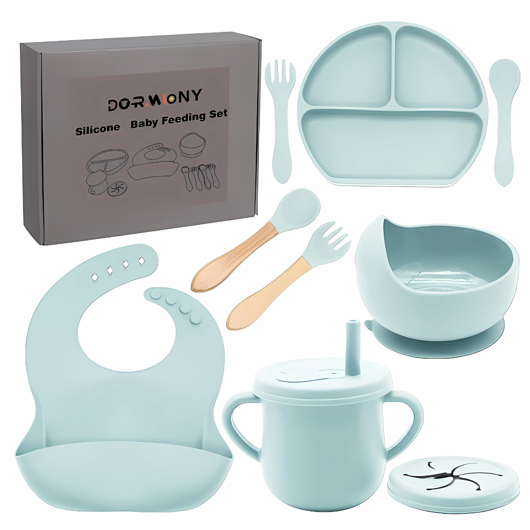 SET DE ALIMENTACIÓN PARA BEBÉ DE SILICONA – Comodidad y seguridad en cada comida