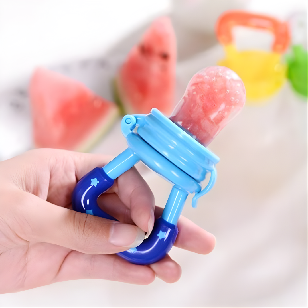 CHUPETE ALIMENTADOR DE FRUTAS PARA BEBÉ – Alimentación segura, estimulación temprana y tranquilidad para los padres