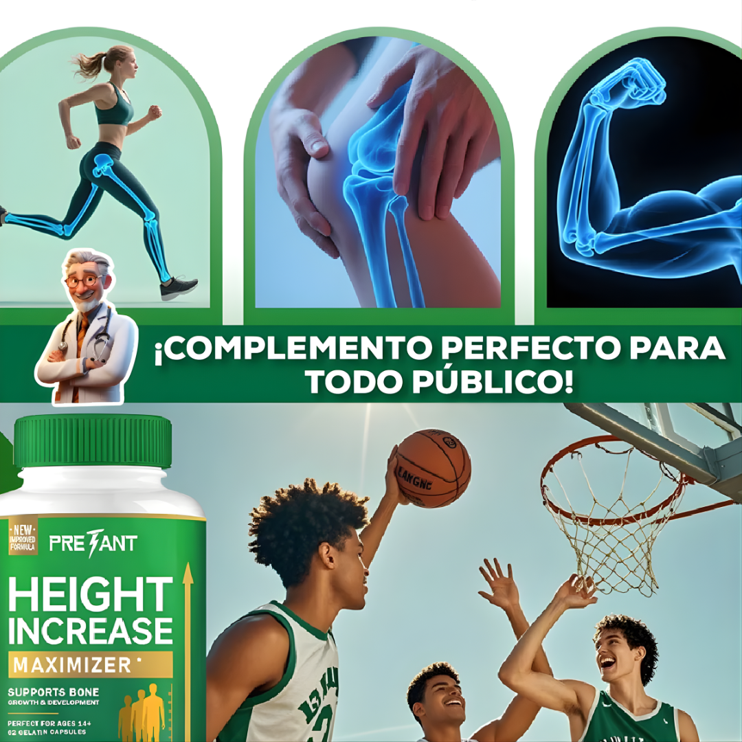 HEIGTH INCREASE MAXIMIZER *62 CAPSULAS – Apoyo nutricional para crecimiento y bienestar diario