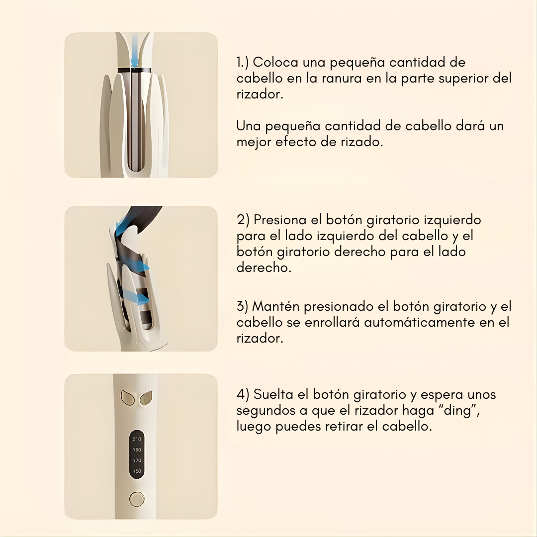 RIZADORA AUTOMÁTICA – Rizos definidos, estilo profesional y acabado perfecto sin esfuerzo