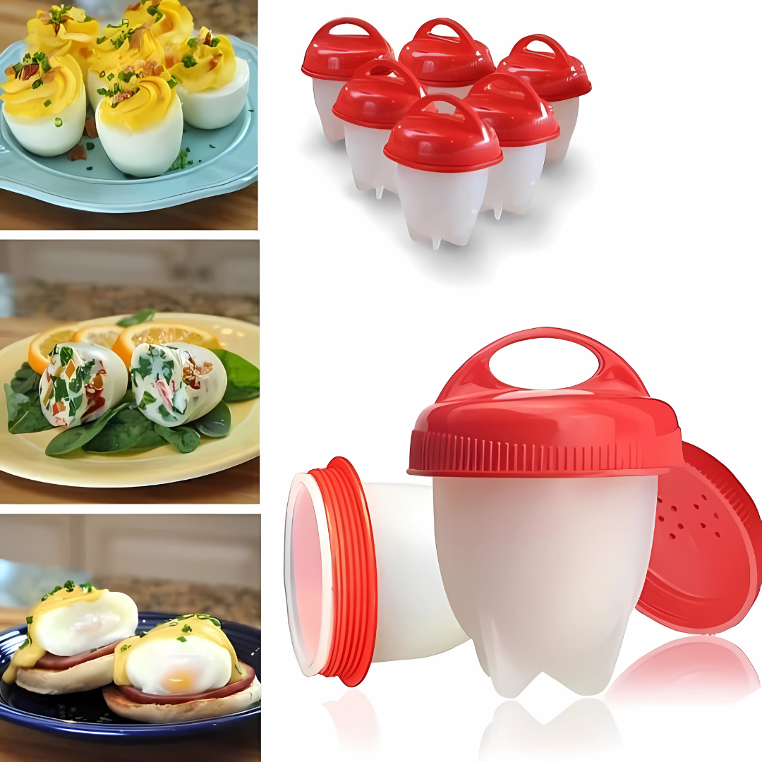 MOLDE HUEVOS SILICONA (Pack*6) – Cocina práctica y sin complicaciones